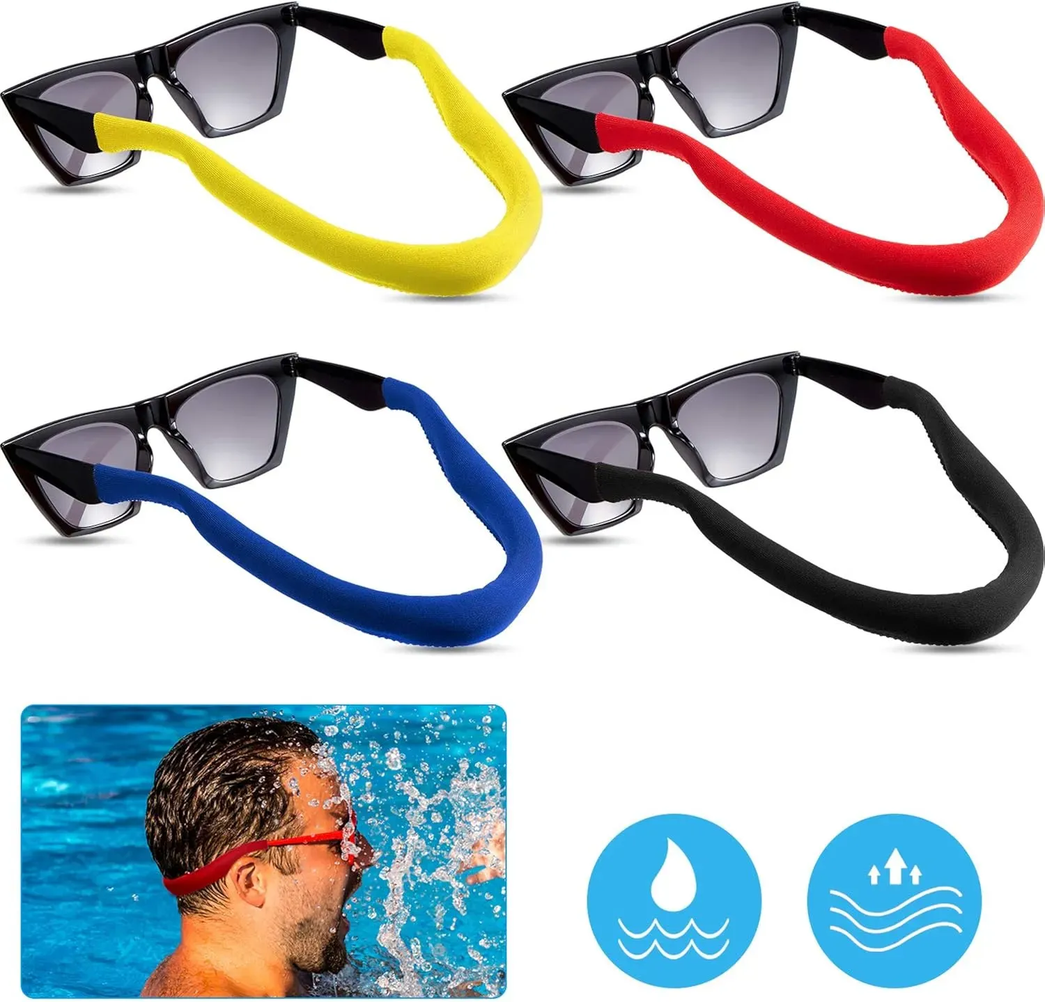 Ultimate floating sunglass strap: Never Lose