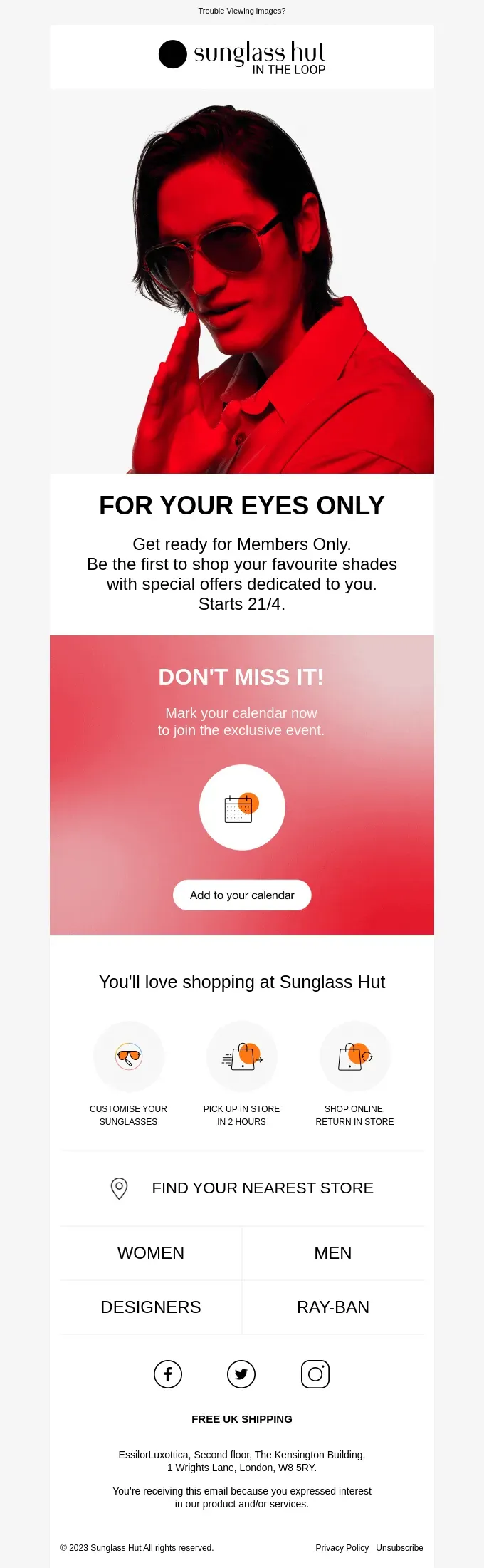 Getting a Response After You Email Sunglass Hut: Setting Expectations