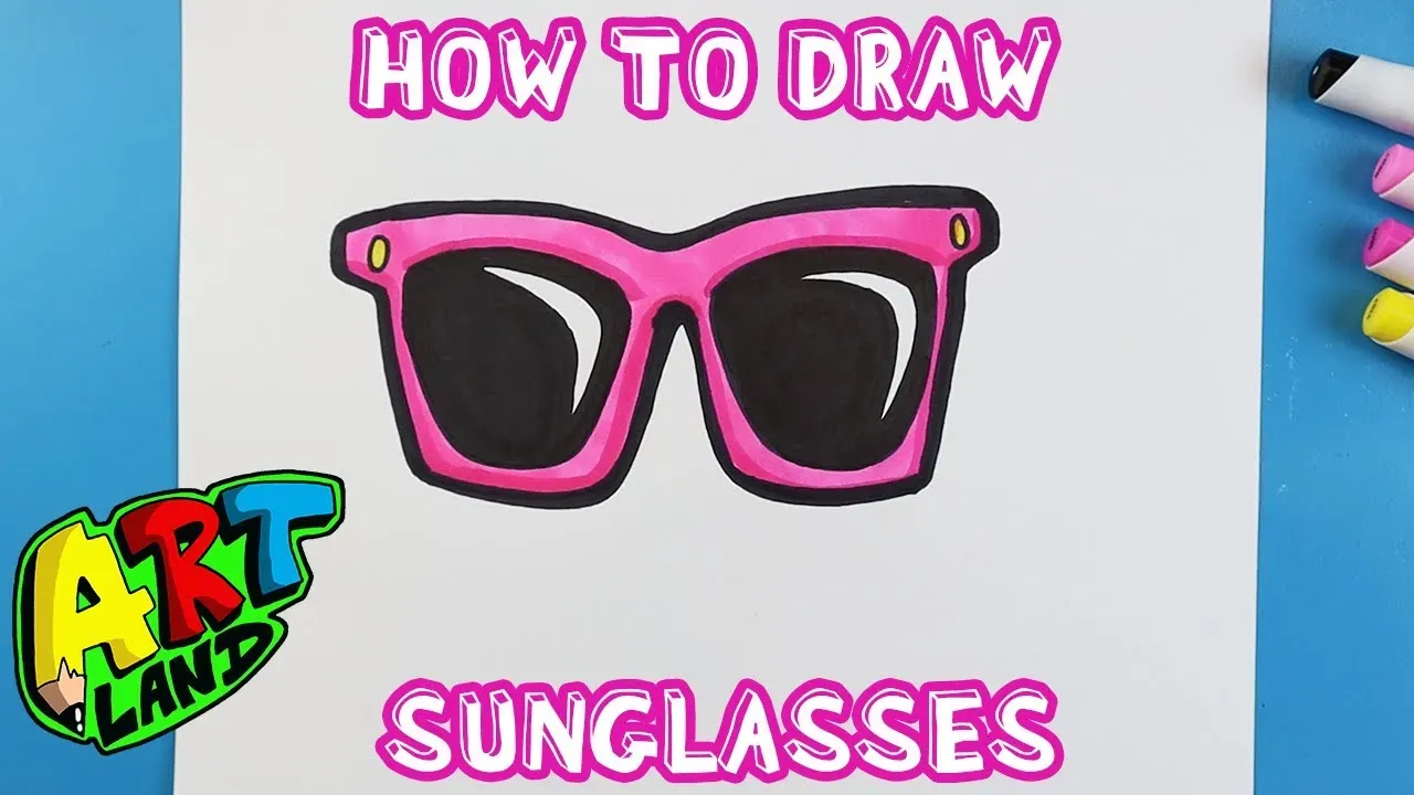 Amazing How to Draw Sunglasses Tutorial