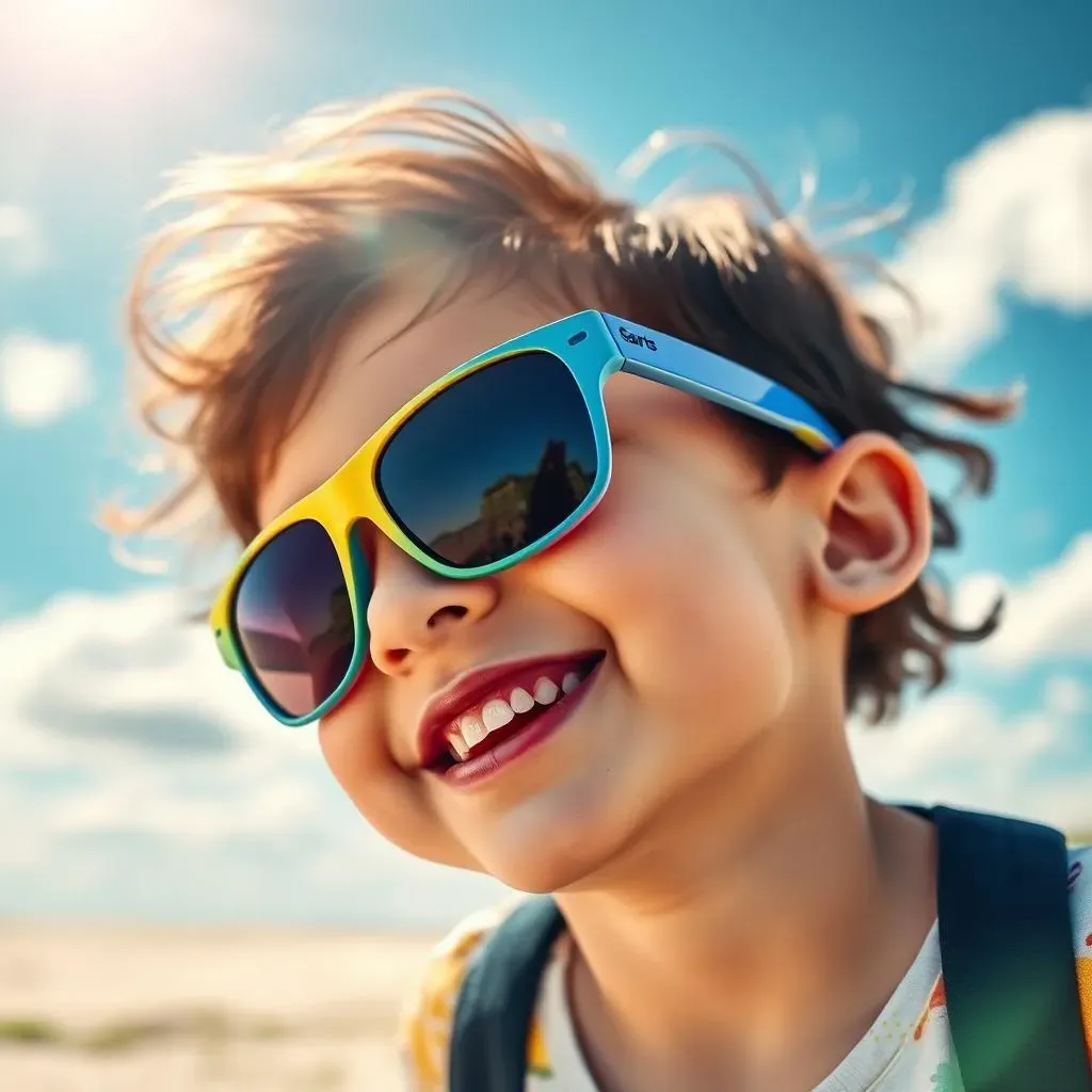 Amazing Kids' Sunglasses with Anti-Glare Coating for Little Eyes