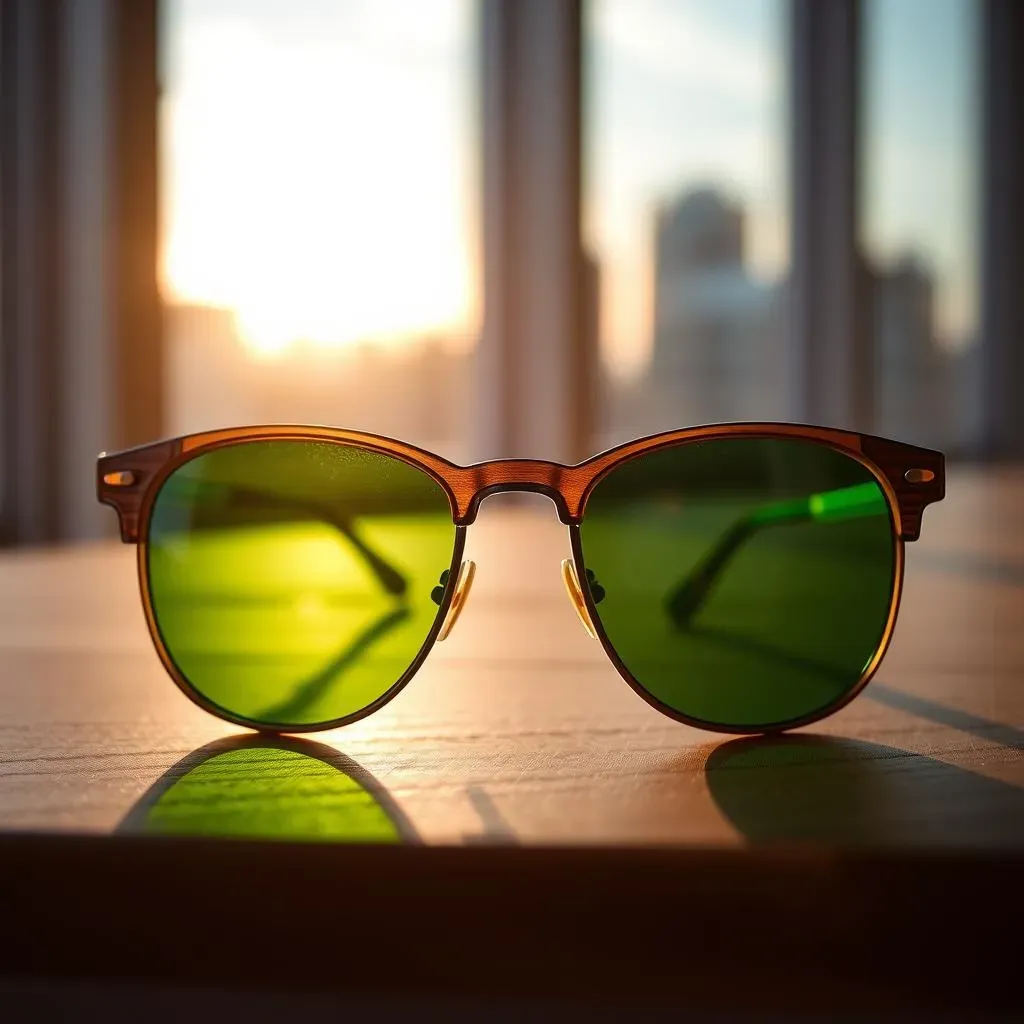 Absolute: Sunglasses with green lenses for sensitive eyes